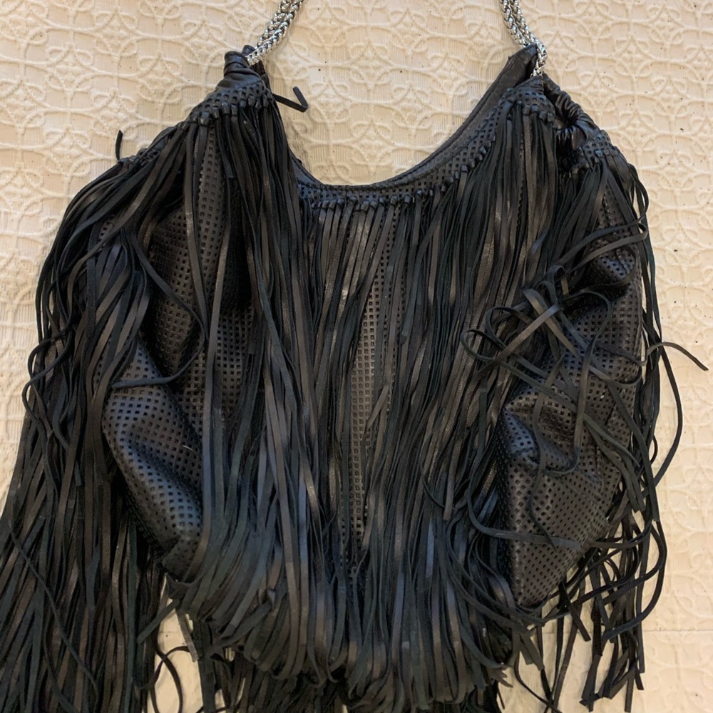 Elie Tahari fringe leather bag